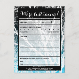 turquoise trees comment cards