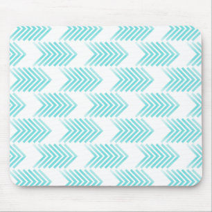 Turquoise Tribal Arrow Pattern Mouse Mat