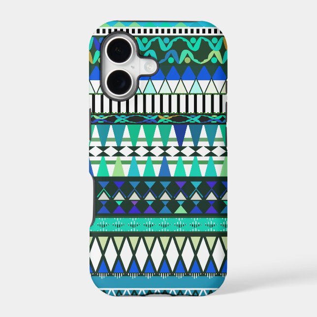 Turquoise Tribal Pattern iPhone 5 Case-Mate Cas (Back)