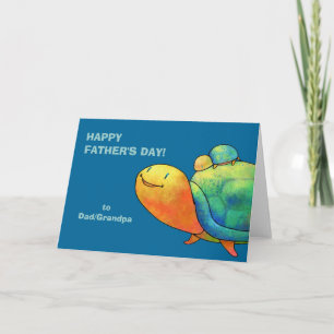 Turquoise Turtles Greeting Card(customisable) Card