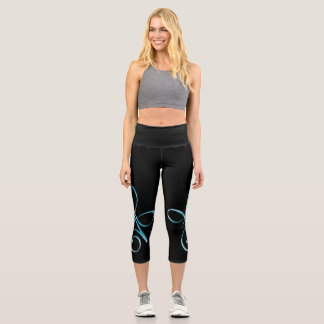 Turquoise Unconditional Love Capri Leggings