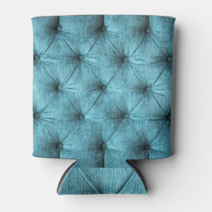 Turquoise Velvet Sofa Close Up Can Cooler