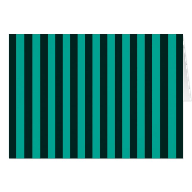 Turquoise Vertical Stripes Style Decor (Front Horizontal)