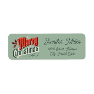 Turquoise vintage Christmas design