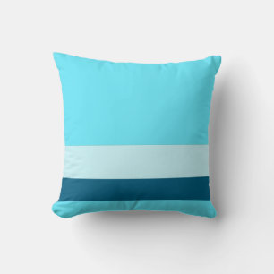 Turquoise w/ Divider Lines + Any Two Colours Cushion