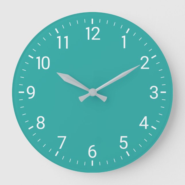 Turquoise Wall Clock (Front)