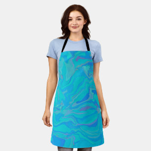 Turquoise Water Abstract Apron