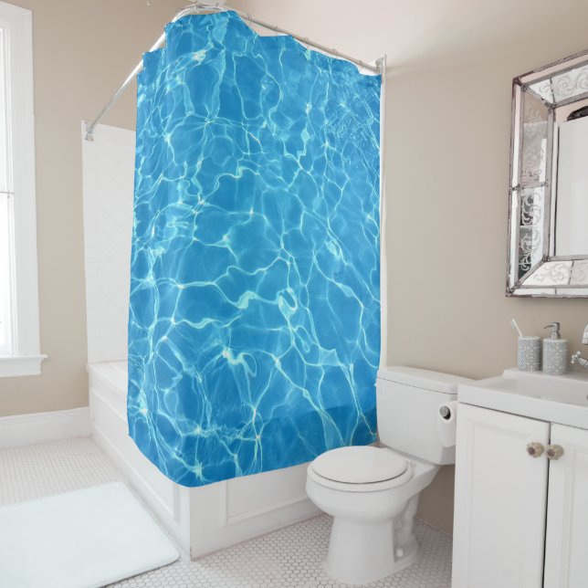 Turquoise Water Shower Curtain (In Situ)