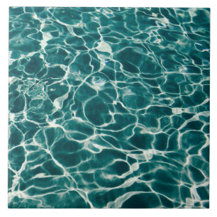 Turquoise water texture tile