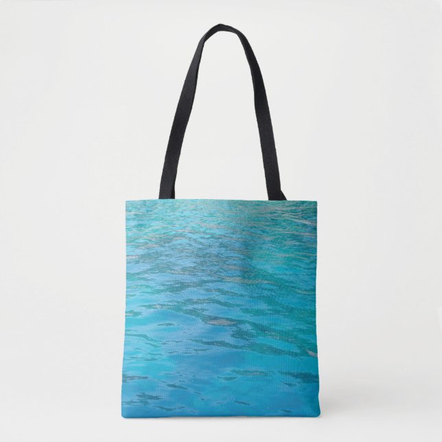 Turquoise Water Tote Bag (Front)