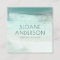 Turquoise Watercolor Wash Business Card
