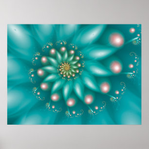 Turquoise Wave Poster