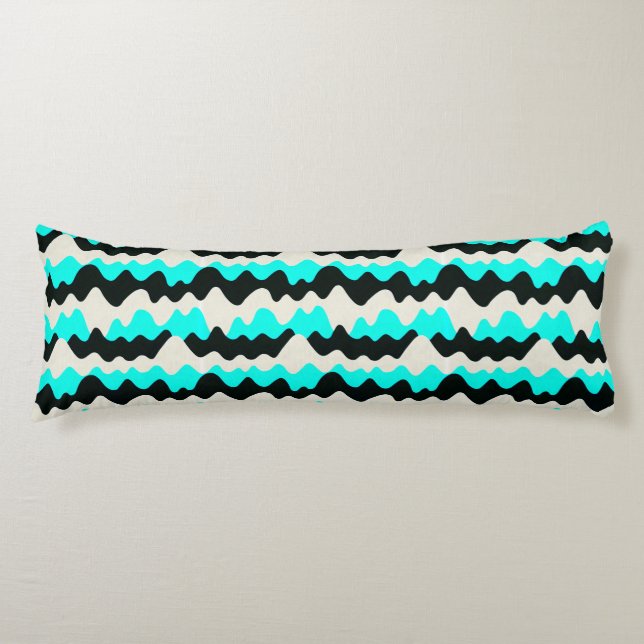 Turquoise Waves Body Cushion (Front)