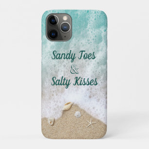 Turquoise Waves Sandy Toes Salty Kisses iPhone 11 Pro Case