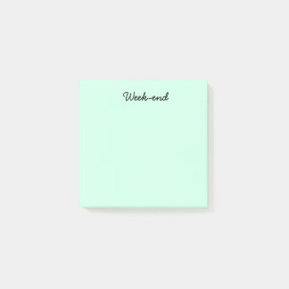 Turquoise Week-end Post-it Notes