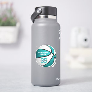 Turquoise white basketball girls team colours