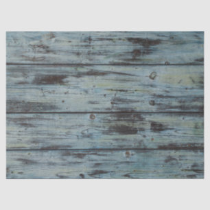 Turquoise Wood Design vintage Shabby Chic gift Tissue Paper