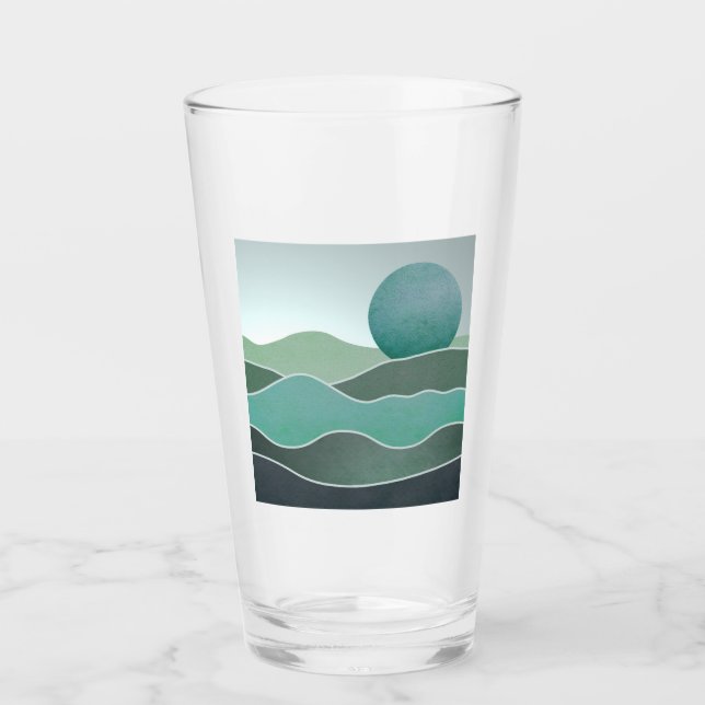 Turquoise World Landscape Glass (Front)