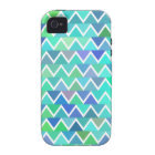 Turquoise Zigzag Pattern iPhone 4/4S Case