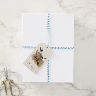 Turquoisine Superb Warbler, Gift Tags