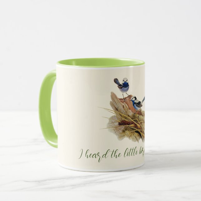 Turquoisine Superb Warbler Mug (Front Left)