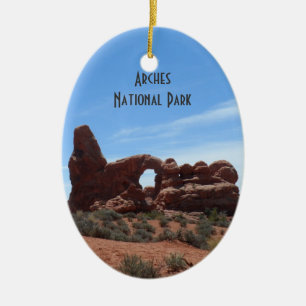 Turret Arch- Arches National Park Ceramic Tree Decoration
