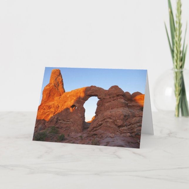 Turret Arch at Sunrise II Card (Front)
