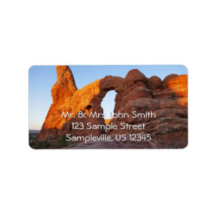 Turret Arch at Sunrise II in Arches National Park Label
