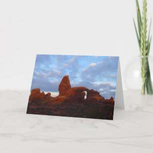 Turret Arch at Sunrise in Arches National Park Card