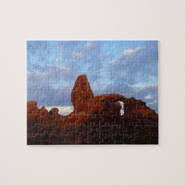 Turret Arch at Sunrise in Arches National Park Jigsaw Puzzle (Horizontal)