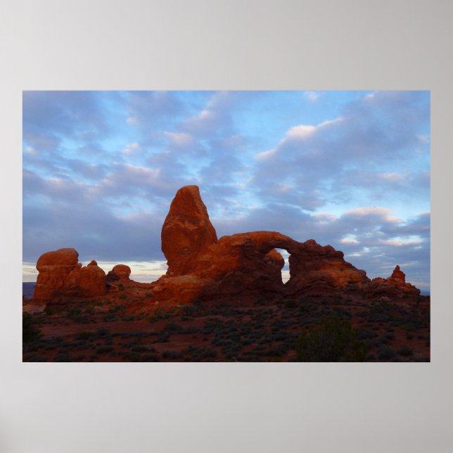 Turret Arch at Sunrise in Arches National Park Poster (Front)