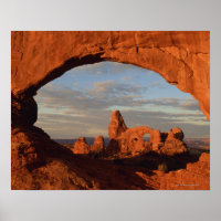 Turret Arch seen through North Window , Arches