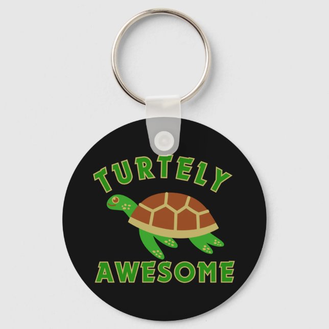 Turtely Awesome Key Ring (Front)