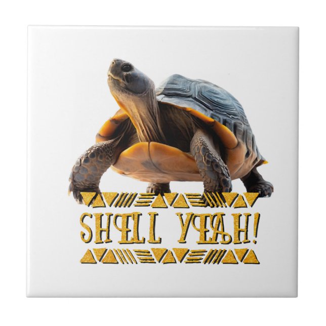 Turtle 001 Shell Yeah! Tile (Front)