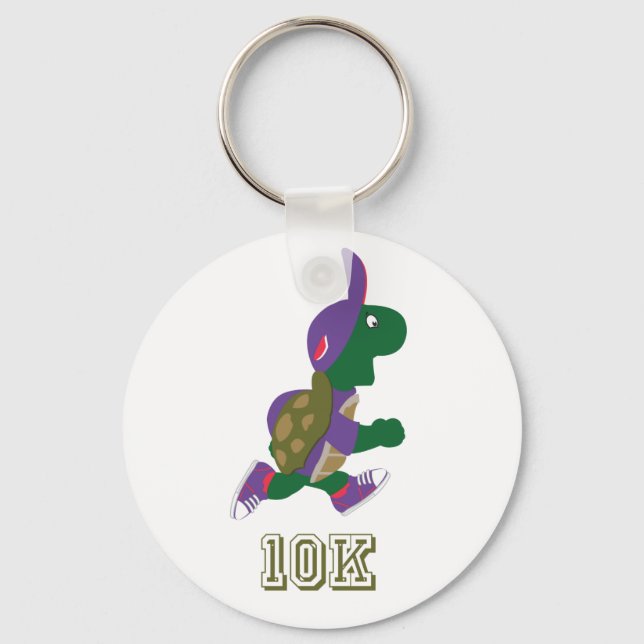 Turtle 10K - Purple Key Ring (Front)