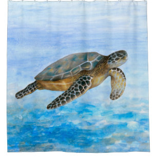 Turtle 1 shower curtain
