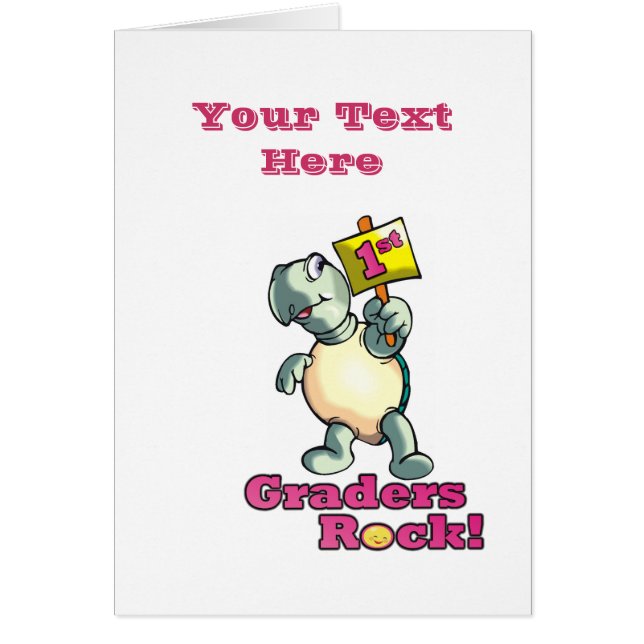 Turtle “1st Graders Rock” Design (Front)