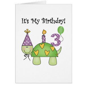 Turtle 3rd Birthday Tshirts and Gifts