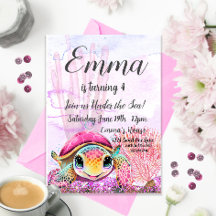 Turtle 4th Birthday, Under the Sea