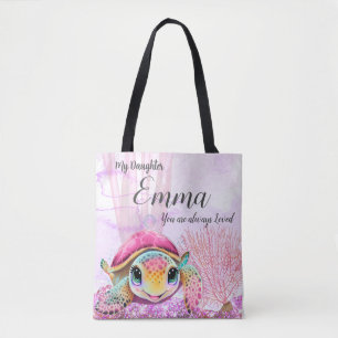 Turtle 4th Birthday, Under the Sea Tote Bag