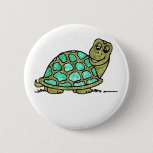 Turtle 6 Cm Round Badge