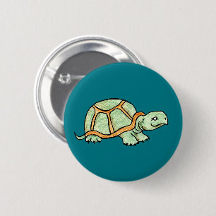 Turtle 6 Cm Round Badge