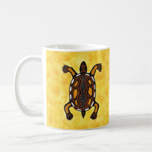 Turtle - Aboriginal Art Painting Coffee Mug