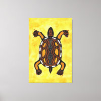 Turtle - Aboriginal Inspired Art Painting