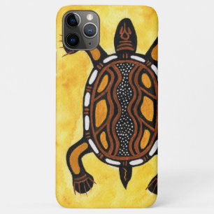 Turtle - Aboriginal Inspired Art Painting iPhone 11 Pro Max Case