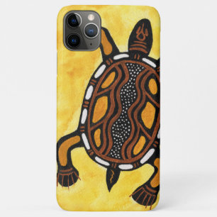 Turtle - Aboriginal Inspired Art Painting iPhone 11 Pro Max Case