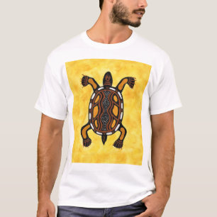 Turtle - Aboriginal Inspired Art Painting T-Shirt