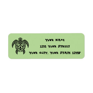 Turtle Address Label