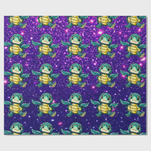 Turtle Adorable Cute Charming Themed Inspired  Wrapping Paper