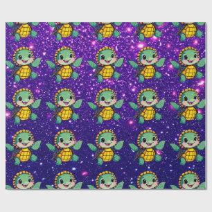 Turtle Adorable Cute Charming Themed Inspired  Wrapping Paper